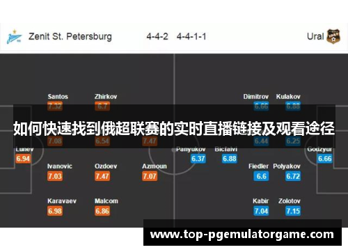 如何快速找到俄超联赛的实时直播链接及观看途径